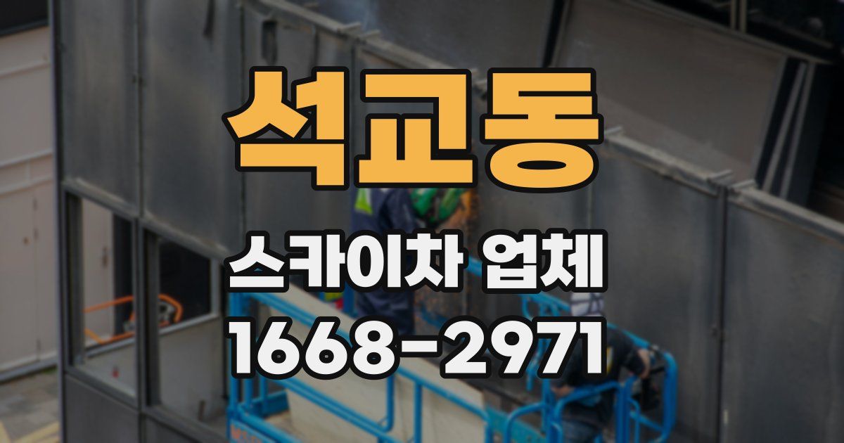 석교동 스카이차 업체