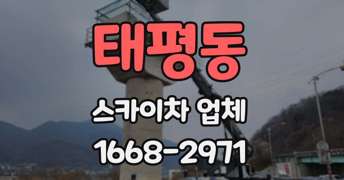 태평동 스카이차 업체