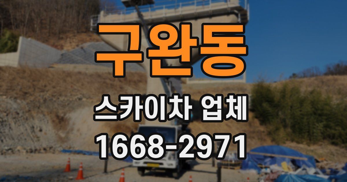 구완동 스카이차 업체