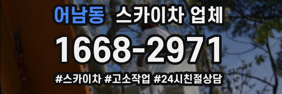 어남동 스카이차 업체