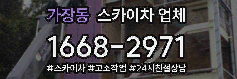 가장동 스카이차 업체