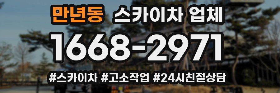 만년동 스카이차 업체