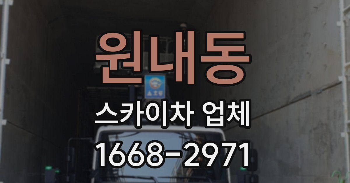 원내동 스카이차 업체