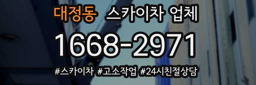 대정동 스카이차 업체