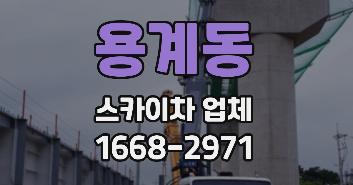 용계동 스카이차 업체