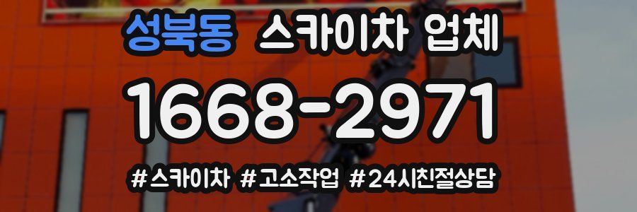 성북동 스카이차 업체