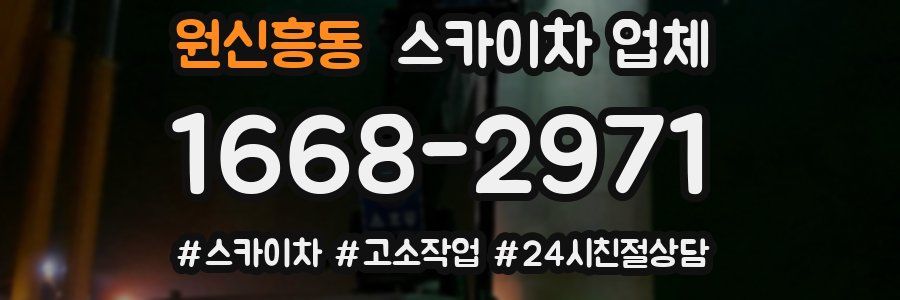 원신흥동 스카이차 업체