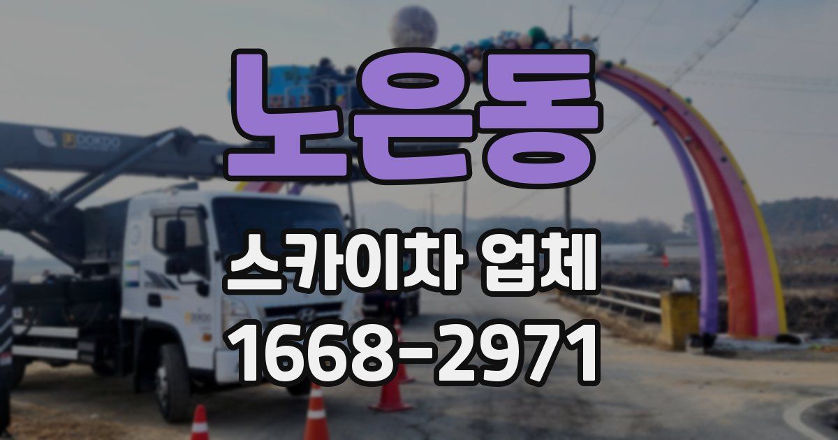 노은동 스카이차 업체