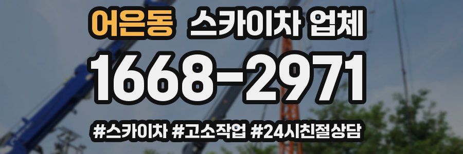 어은동 스카이차 업체