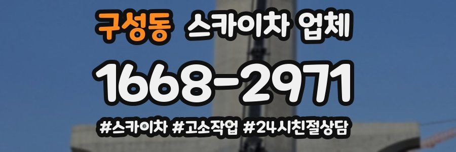 구성동 스카이차 업체