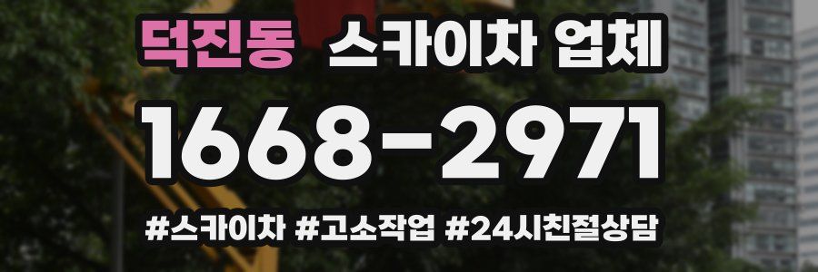덕진동 스카이차 업체