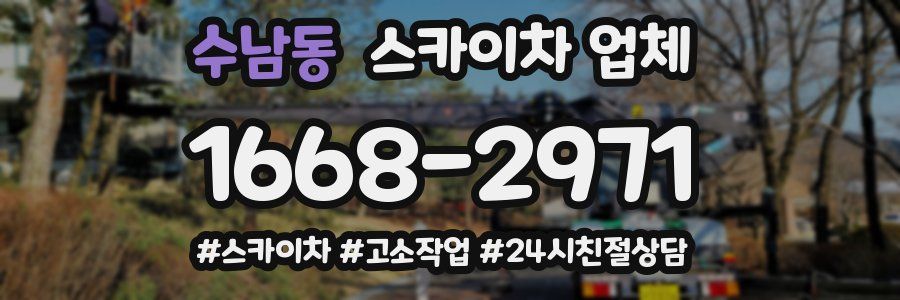 수남동 스카이차 업체