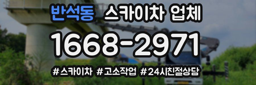 반석동 스카이차 업체