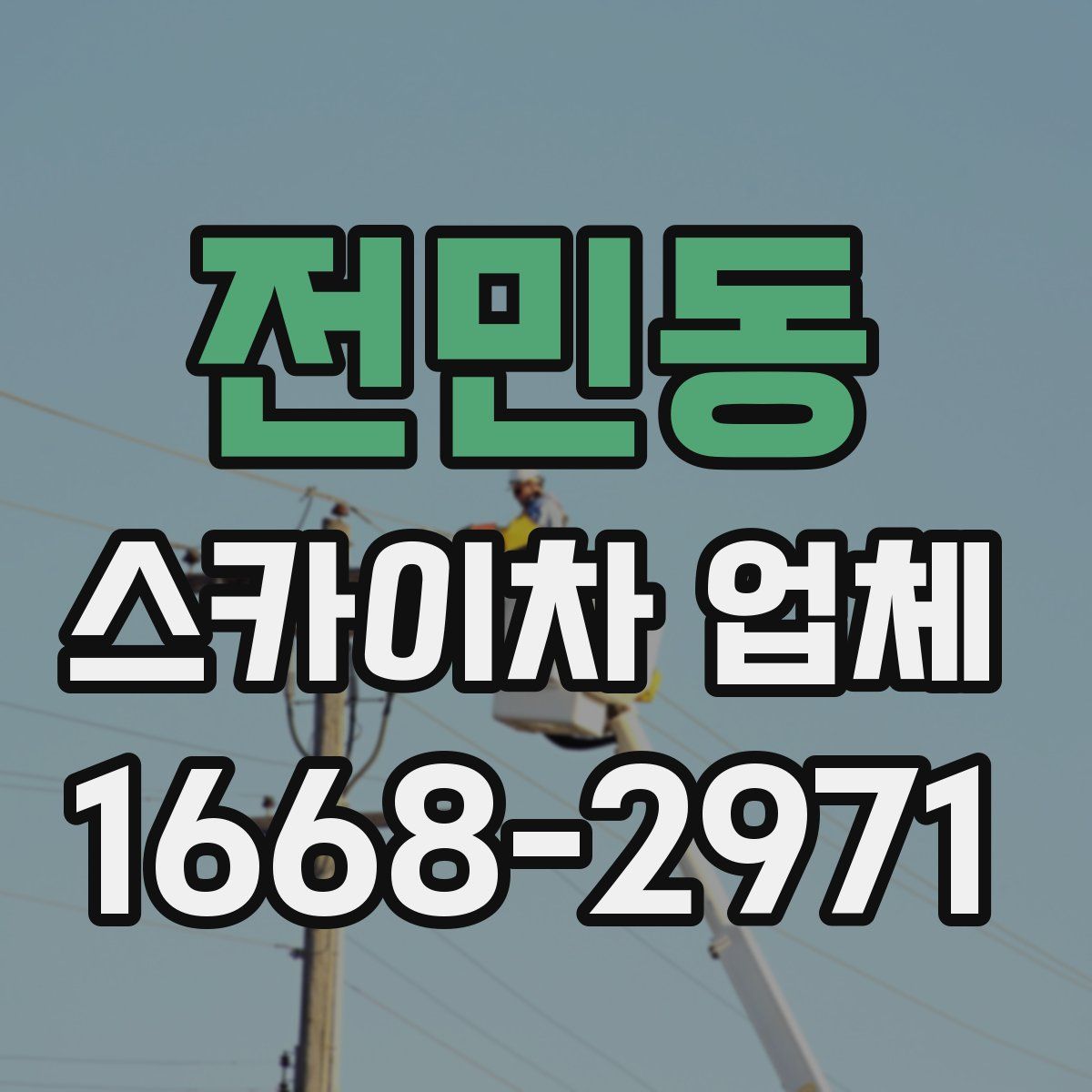 전민동 스카이차 업체