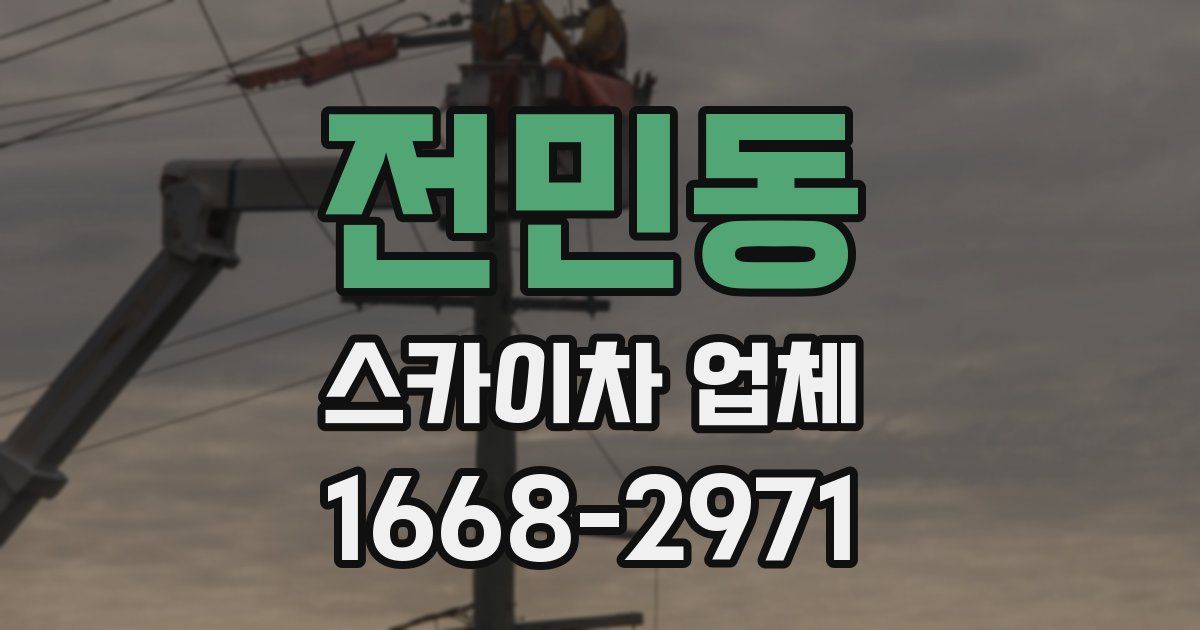 전민동 스카이차 업체