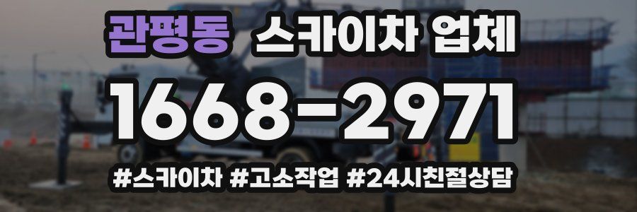 관평동 스카이차 업체