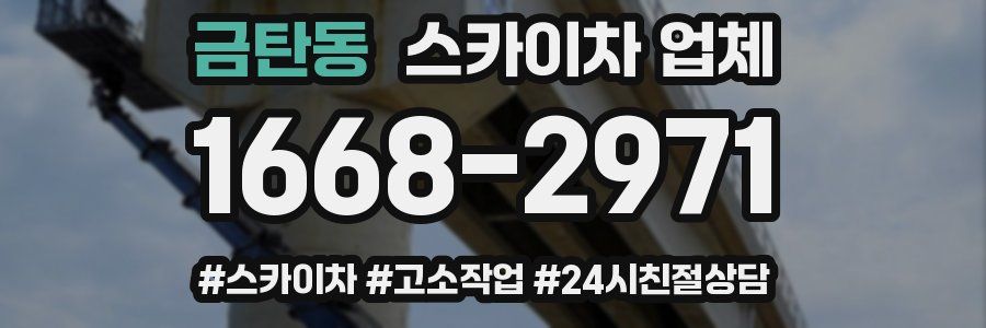금탄동 스카이차 업체