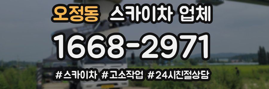 오정동 스카이차 업체