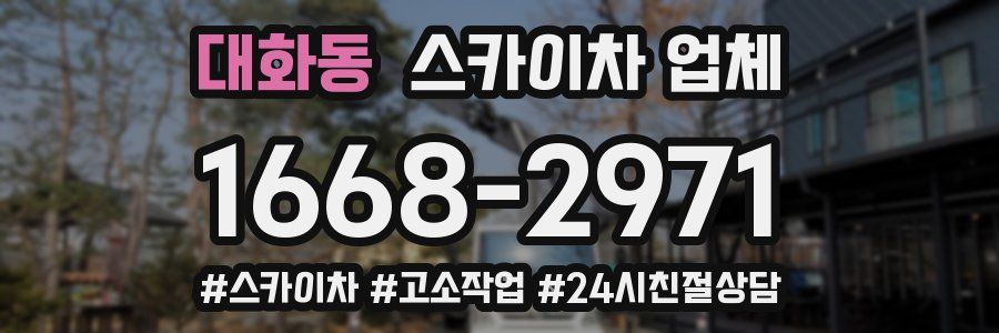 대화동 스카이차 업체