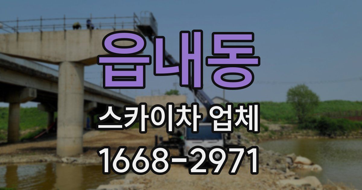 읍내동 스카이차 업체