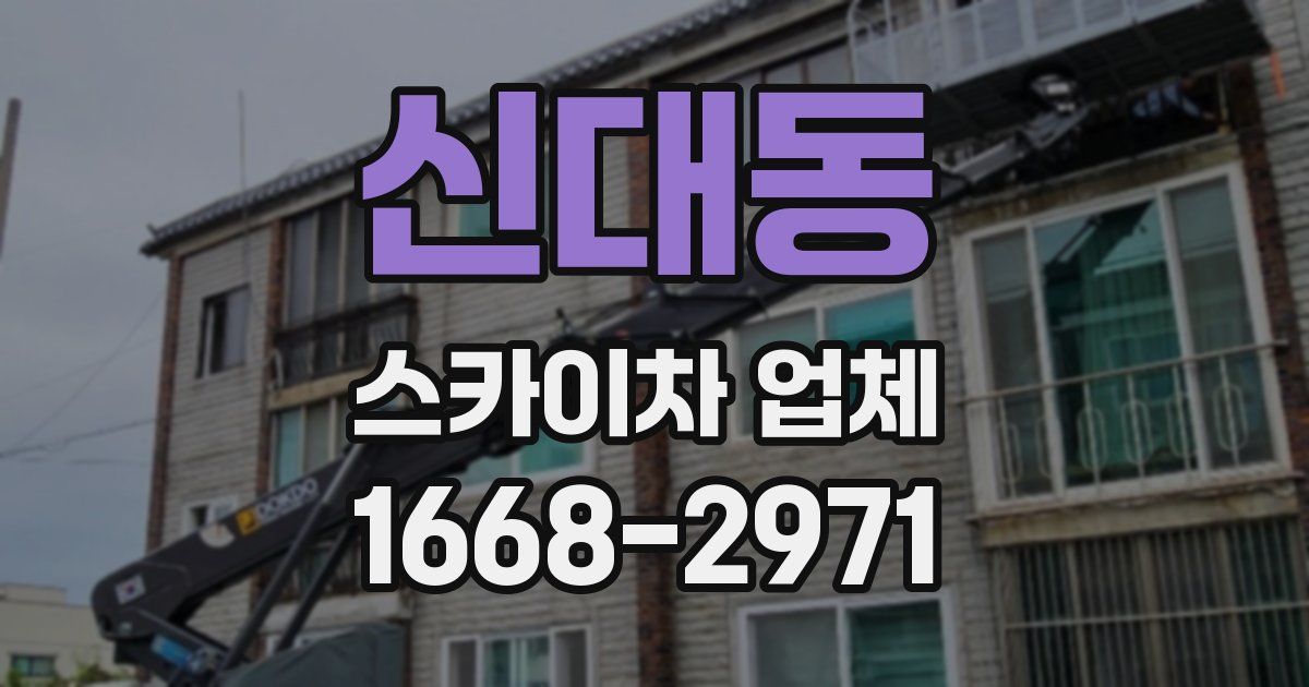 신대동 스카이차 업체