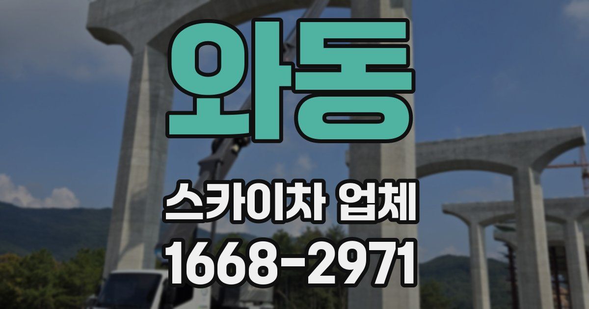 와동 스카이차 업체