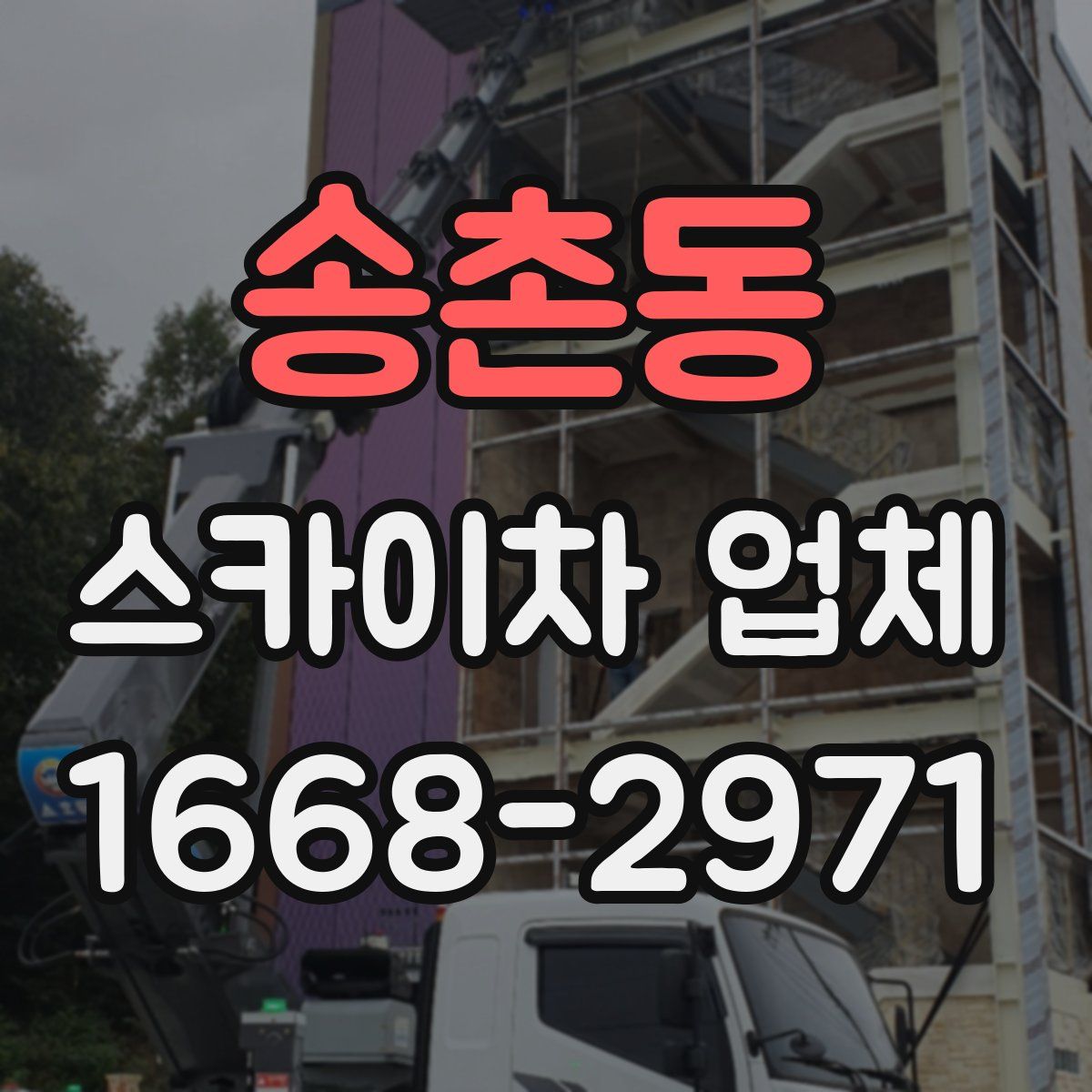 송촌동 스카이차 업체