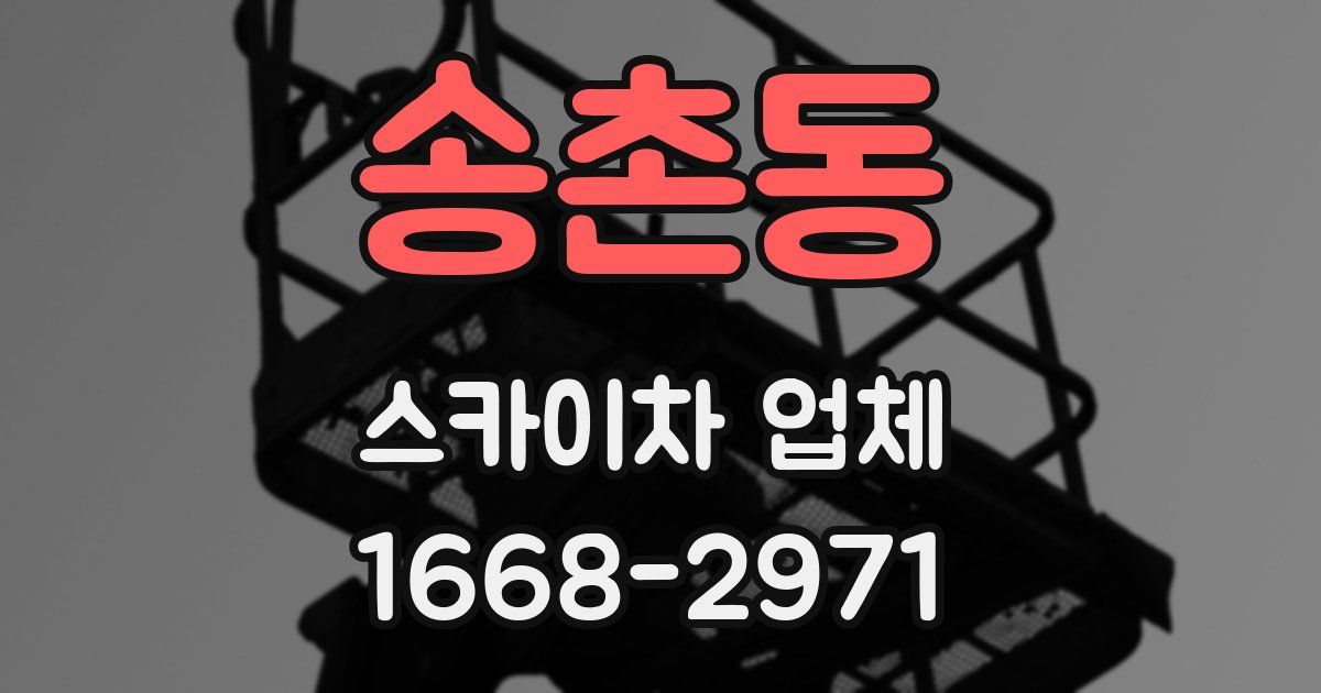 송촌동 스카이차 업체