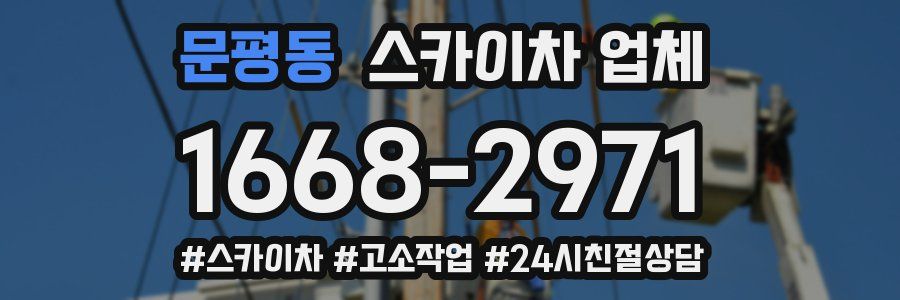 문평동 스카이차 업체