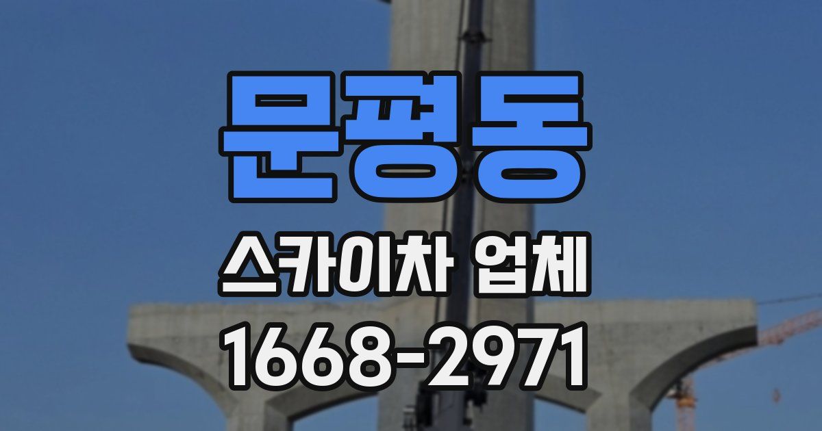 문평동 스카이차 업체