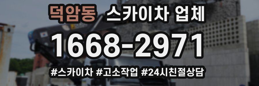 덕암동 스카이차 업체