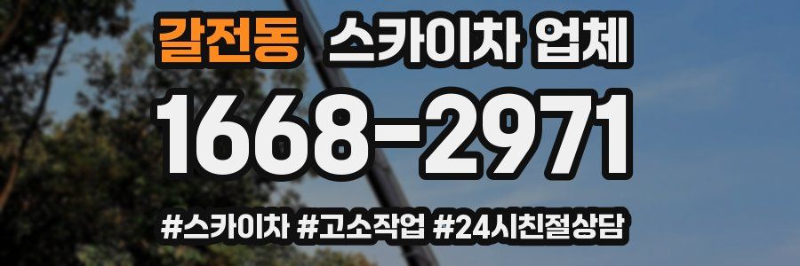 갈전동 스카이차 업체