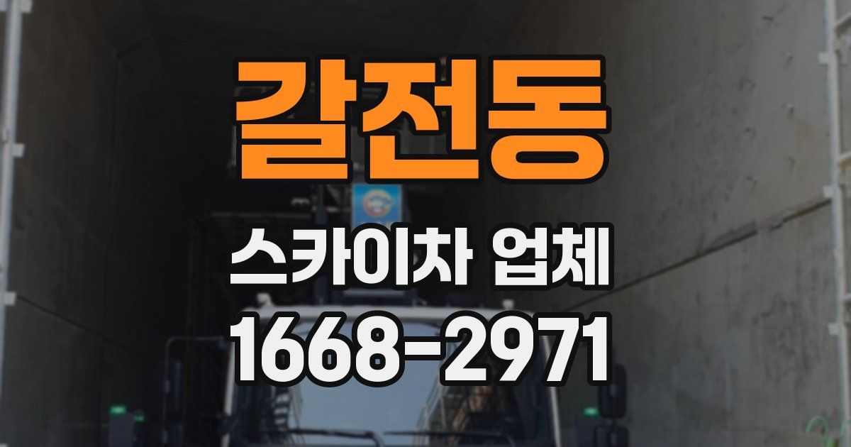 갈전동 스카이차 업체