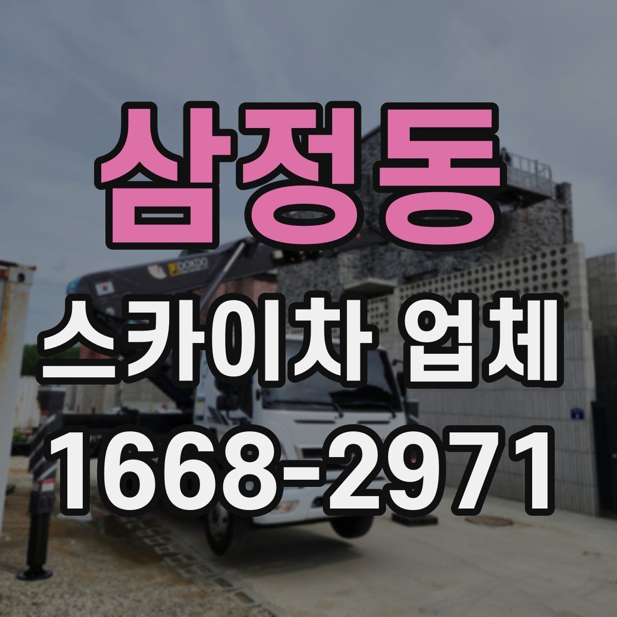 삼정동 스카이차 업체