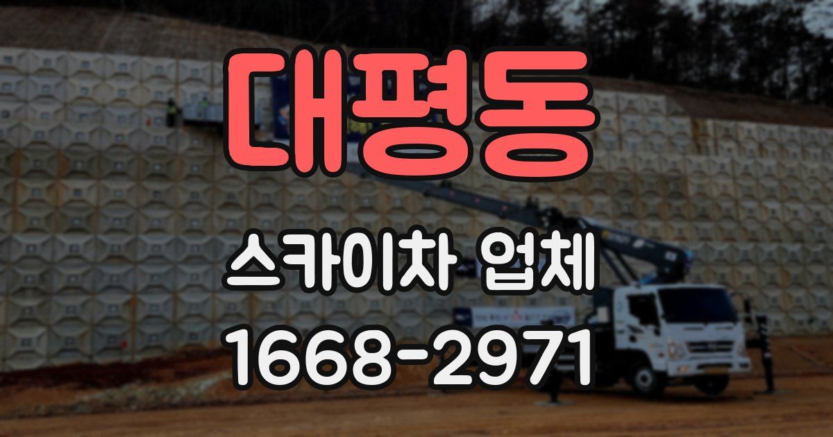대평동 스카이차 업체