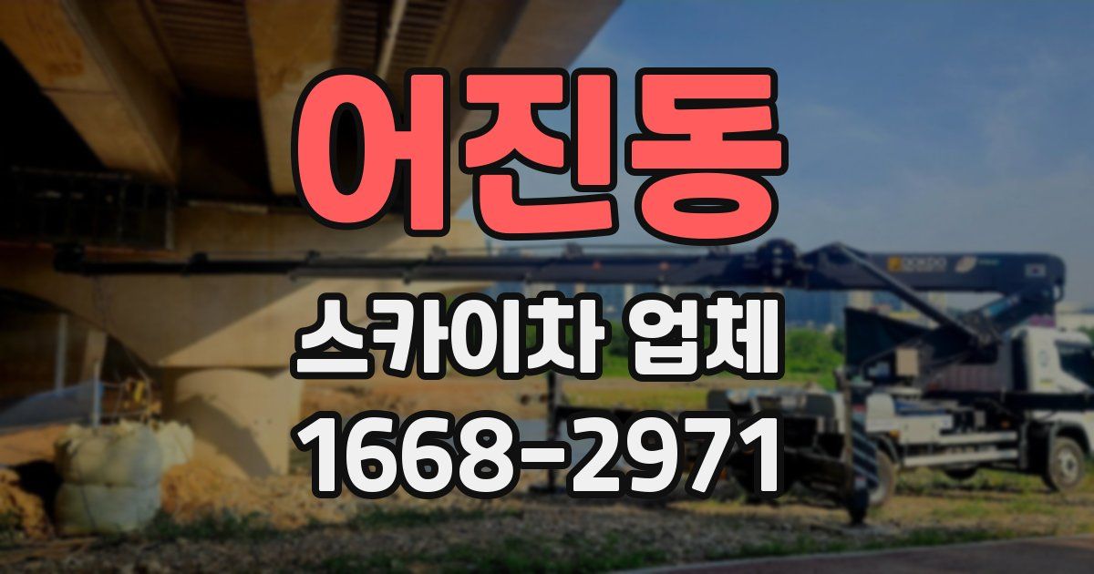 어진동 스카이차 업체