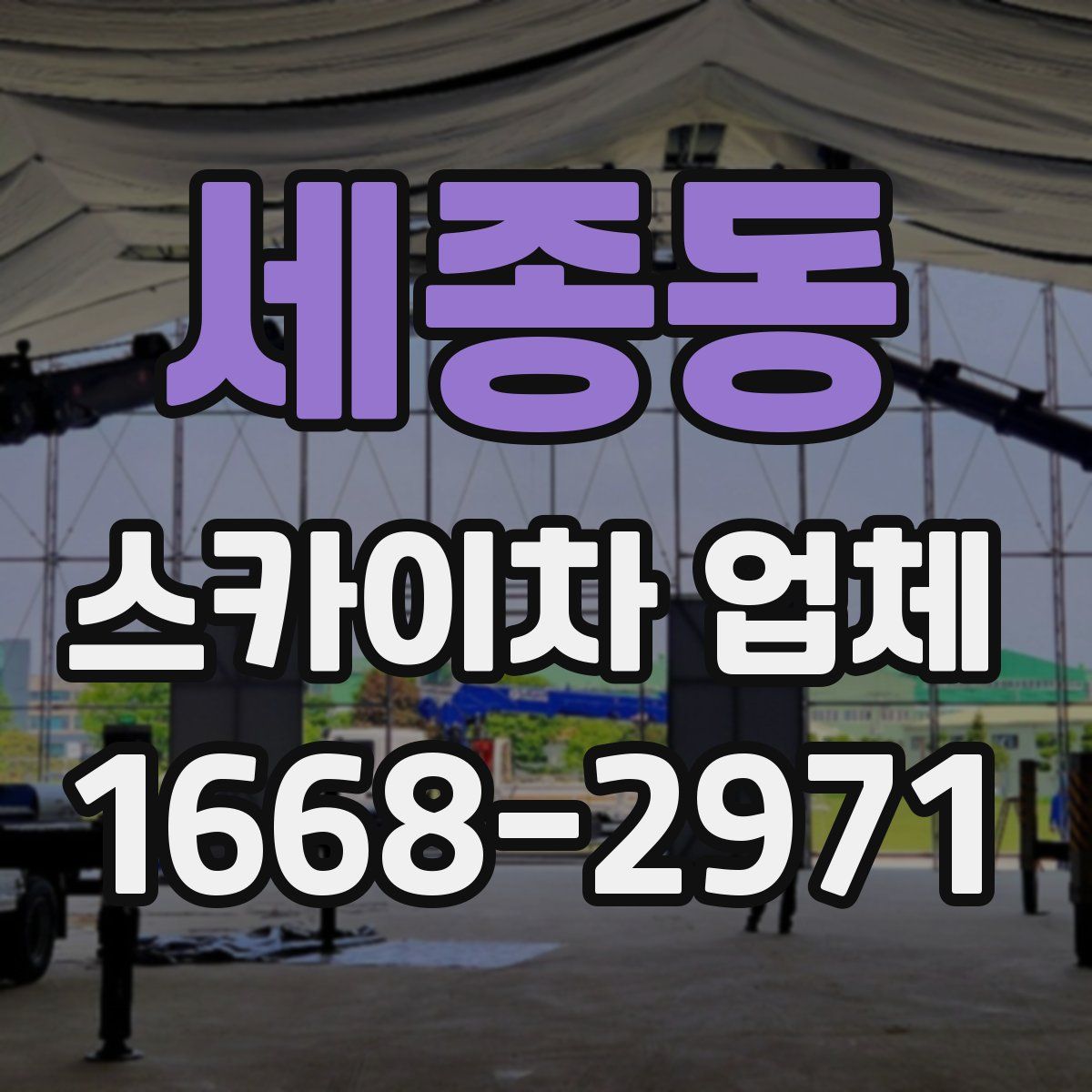 세종동 스카이차 업체