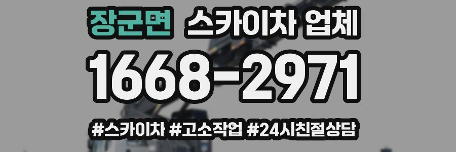장군면 스카이차 업체