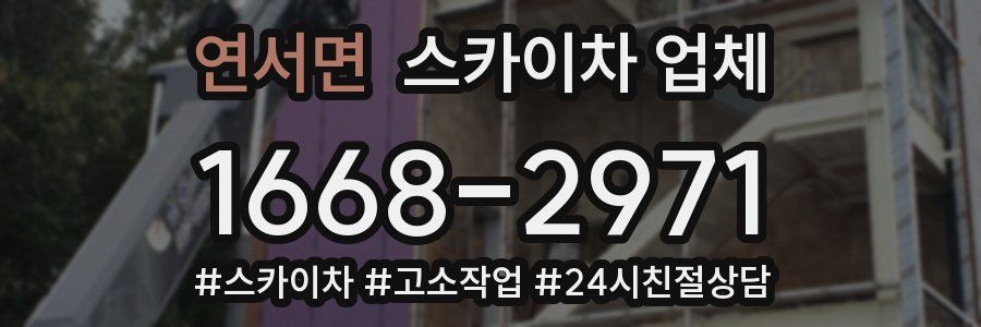 연서면 스카이차 업체