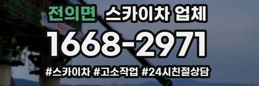 전의면 스카이차 업체