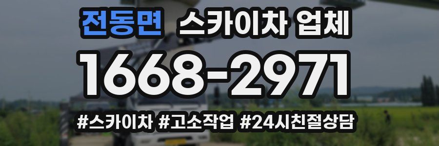 전동면 스카이차 업체