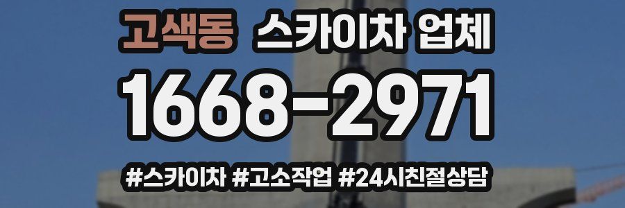 고색동 스카이차 업체