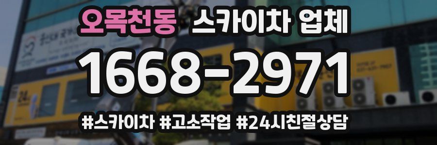 오목천동 스카이차 업체