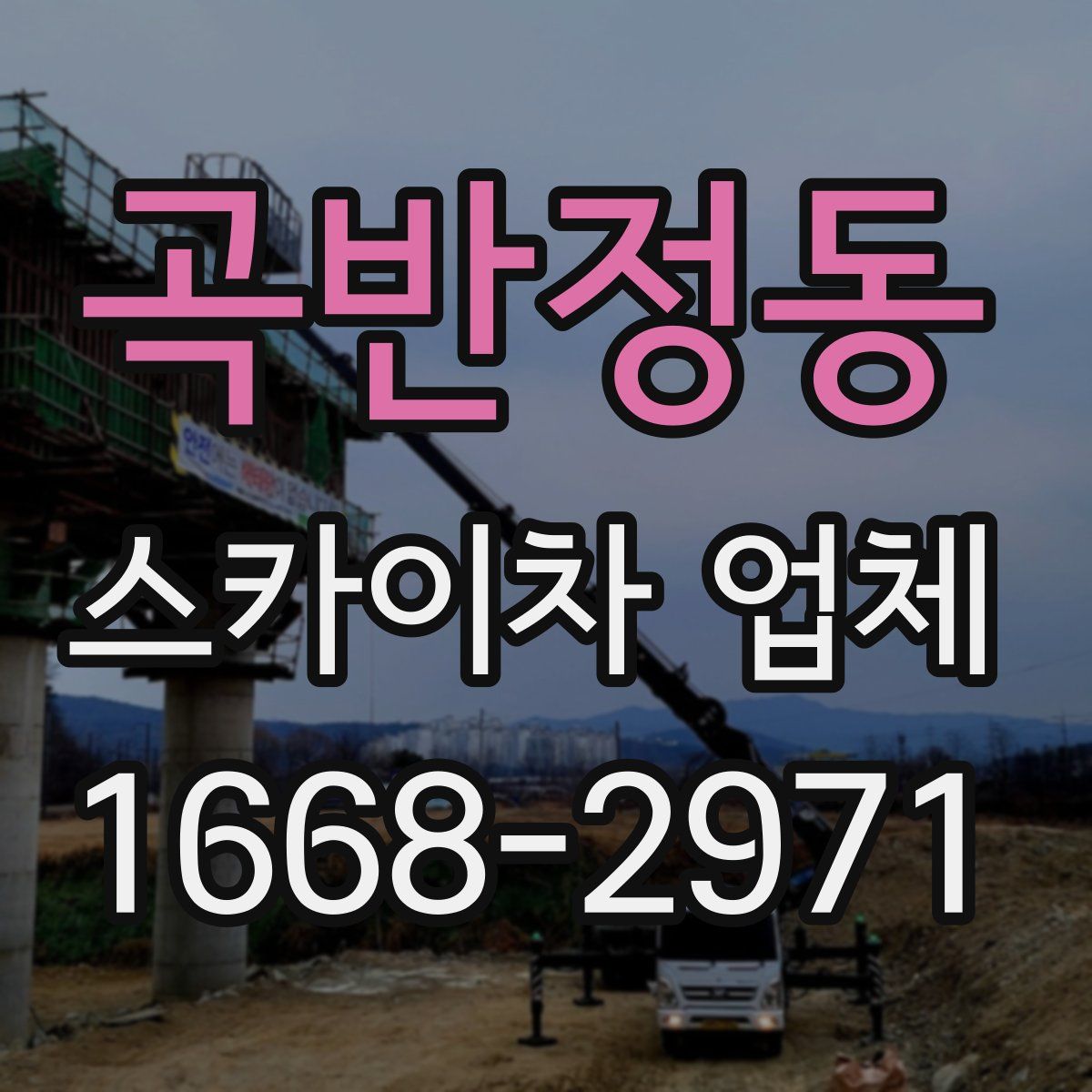곡반정동 스카이차 업체