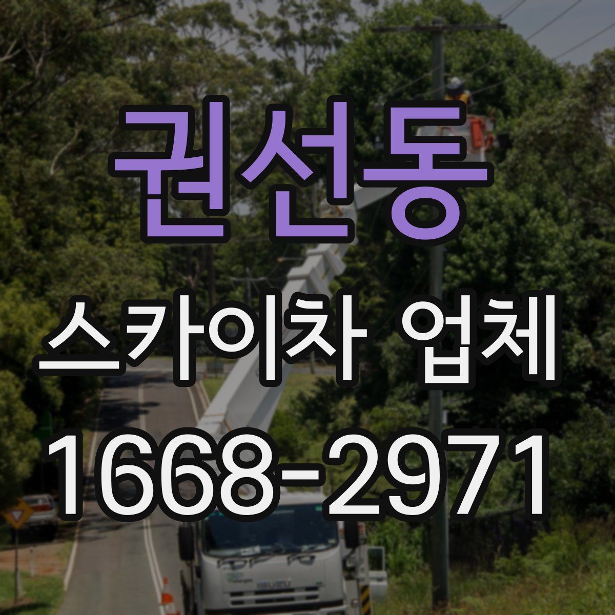 권선동 스카이차 업체