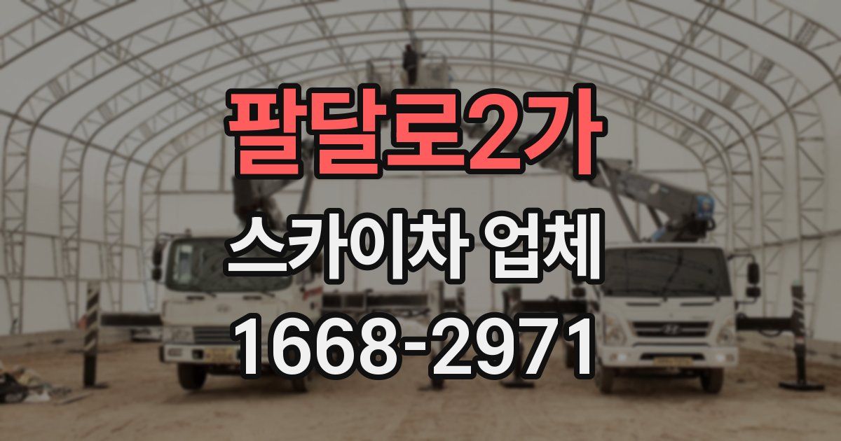 팔달로2가 스카이차 업체