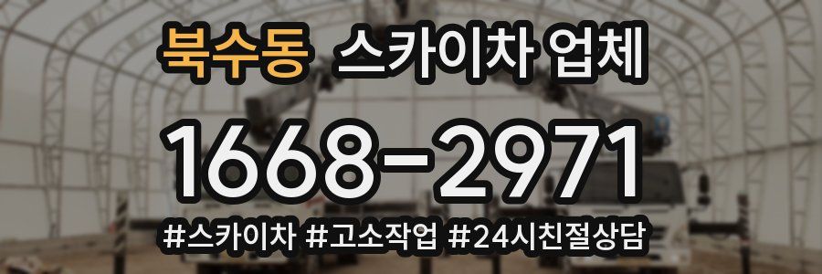북수동 스카이차 업체