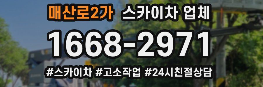 매산로2가 스카이차 업체