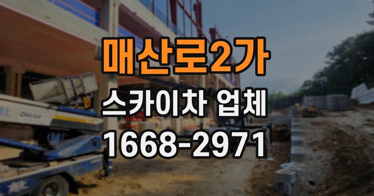 매산로2가 스카이차 업체