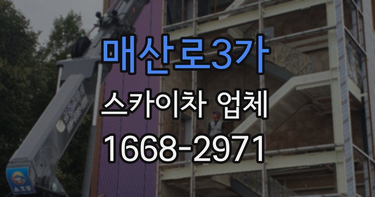 매산로3가 스카이차 업체